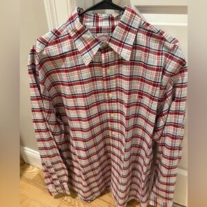 Brooks Brothers Red and White Plaid Shirt